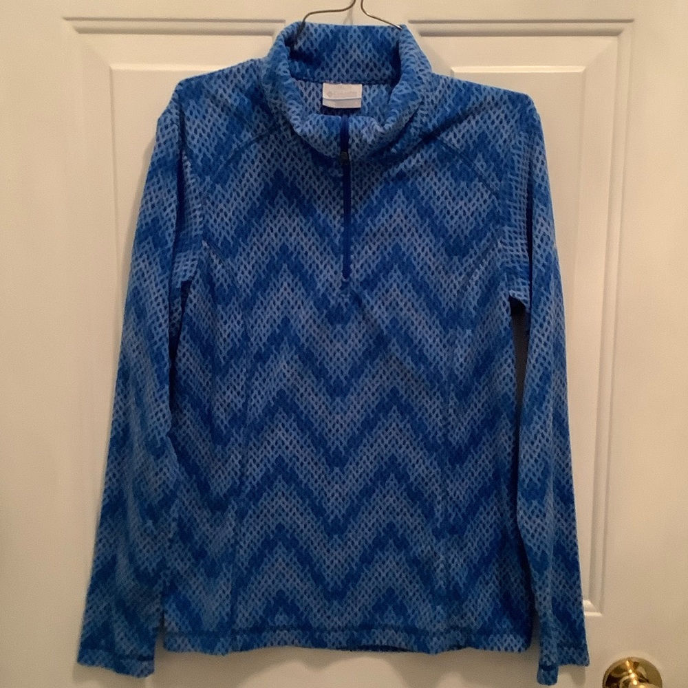 Stylish Blue Zigzag Columbia Women's activewear fleece